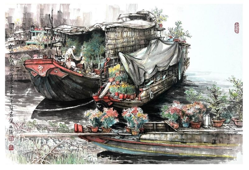 XUÂN VỀ TRÊN BẾN BÌNH ĐÔNG